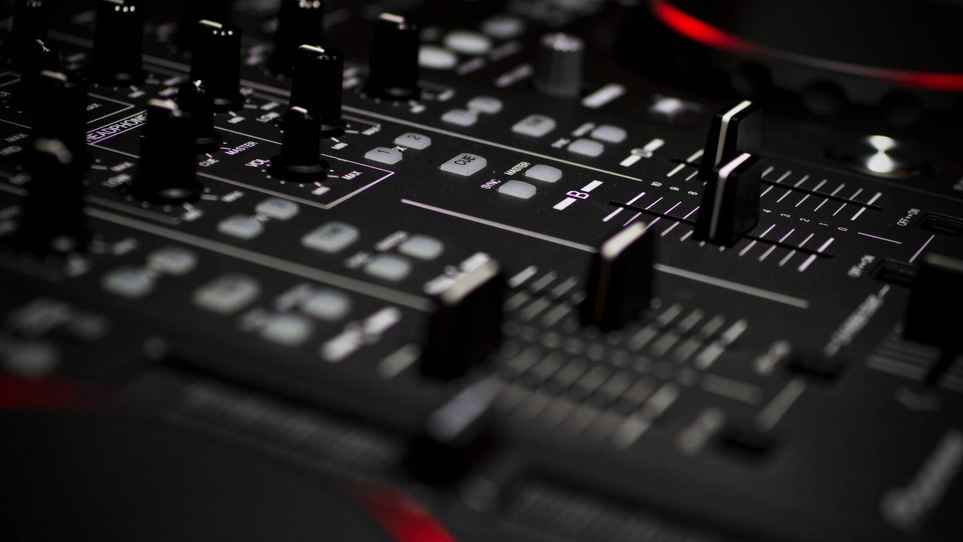 DJ equipment close-up