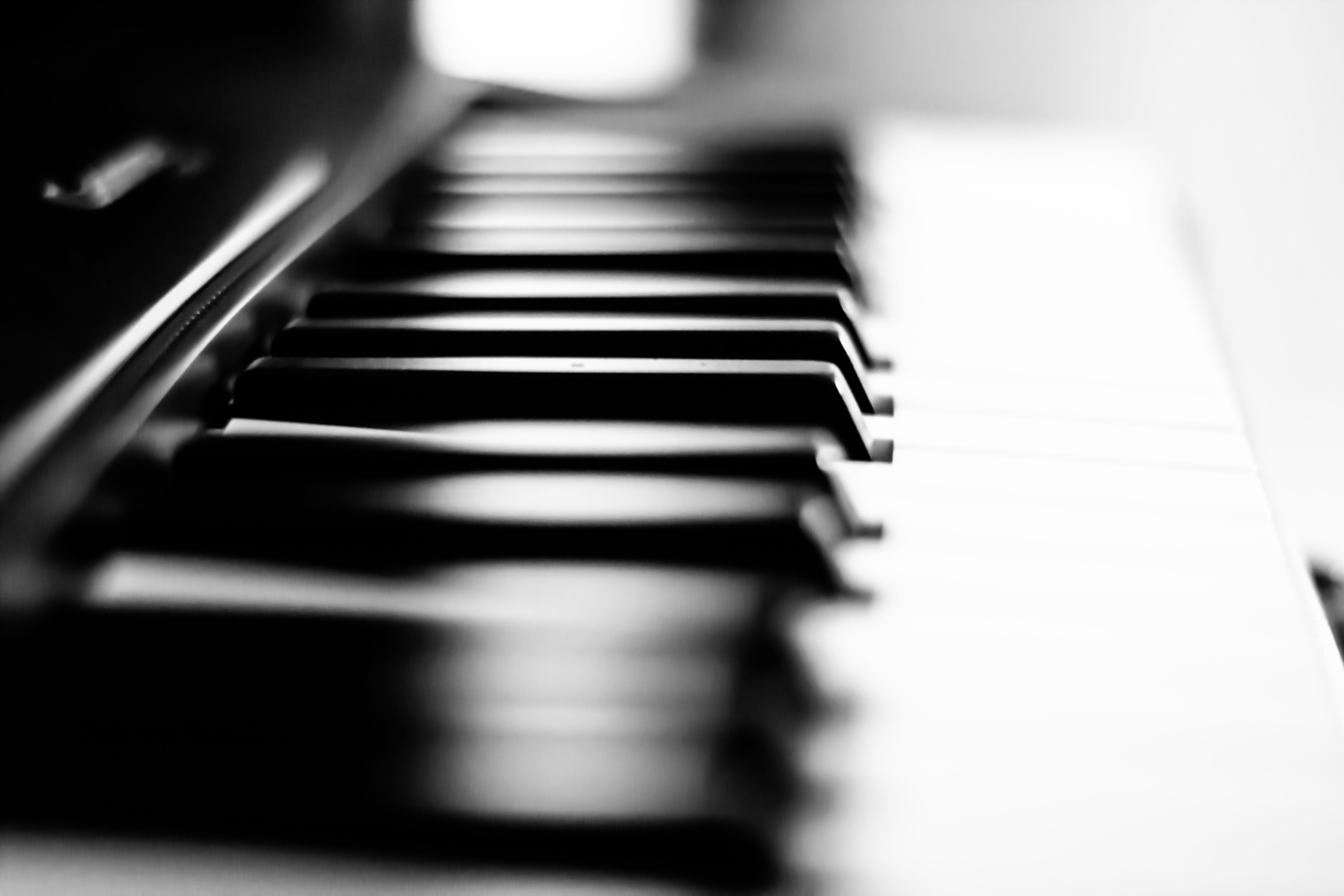 Piano keys close-up